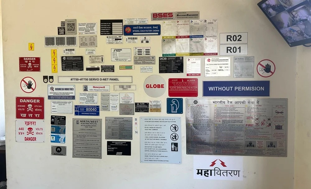 Aluminium Name Plate